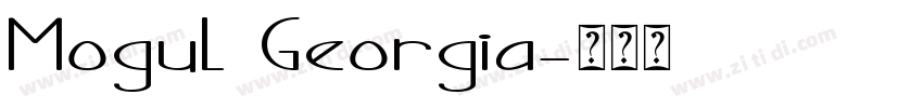 Mogul Georgia字体转换